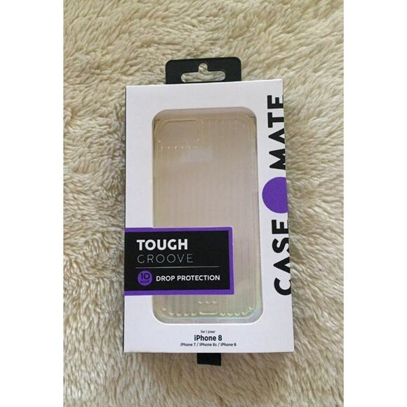 Case-Mate Apple iPhone SE (2nd gen)/8/7/6s/6 Tough Groove Case - Iridescent - Picture 1 of 2